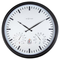 NeXtime Sunflower - Weerbestendige Tuinklok met Thermometer en Hygrometer - 50,8 cm