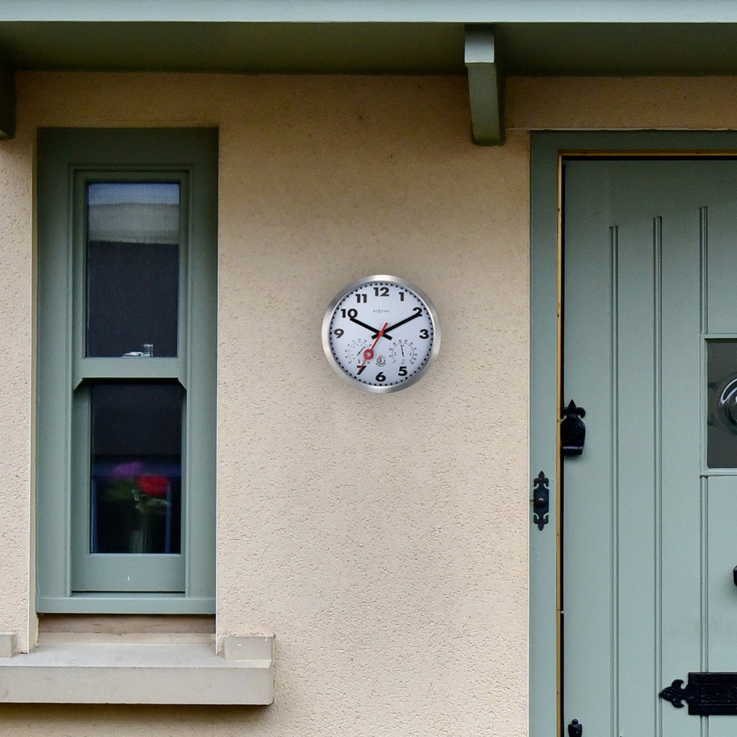 NeXtime Clematis - Weerbestendig Weerstation - 35cm Aluminium