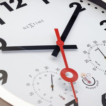 NeXtime Clematis - Weerbestendig Weerstation - 35cm Aluminium