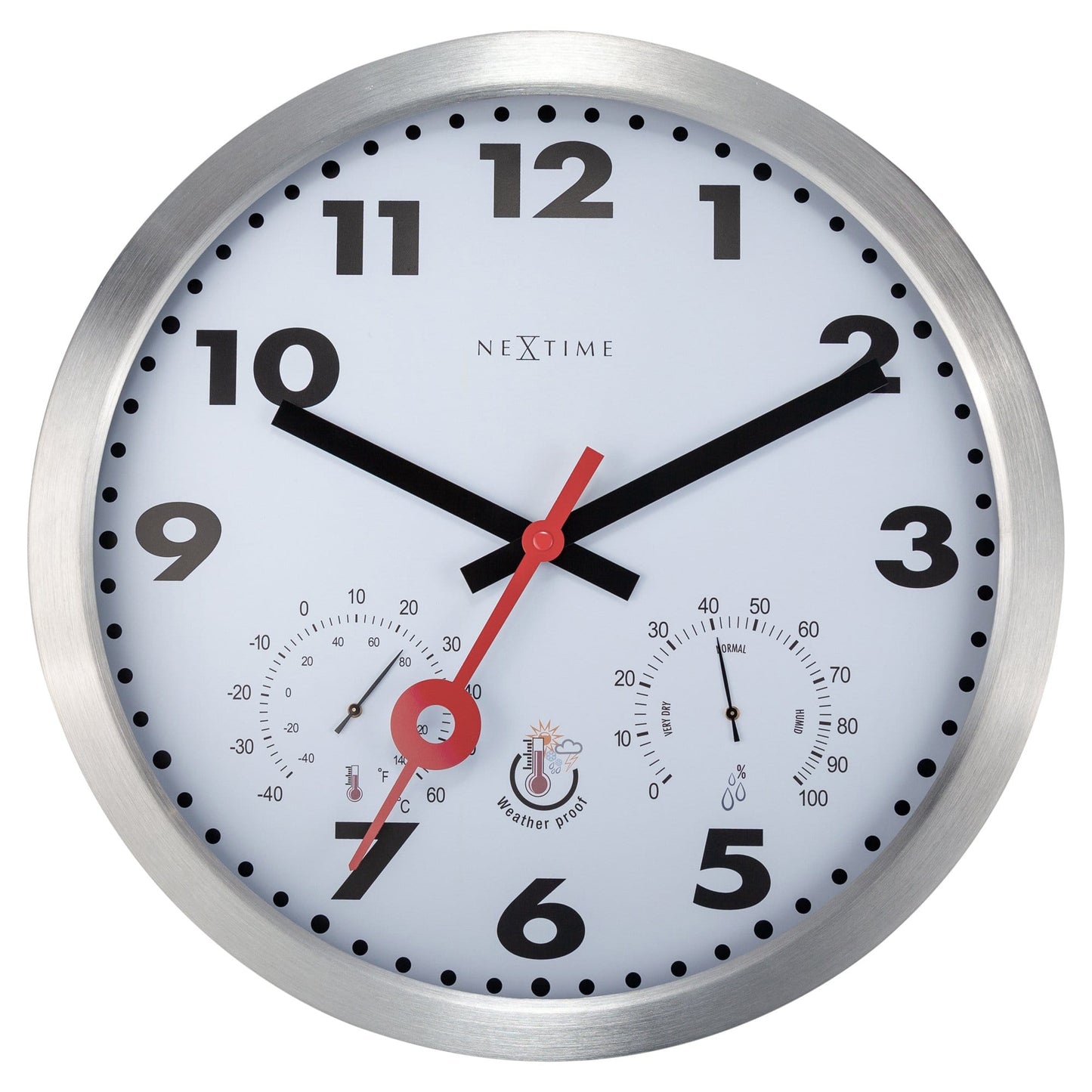 NeXtime Clematis - Weerbestendig Weerstation - 35cm Aluminium