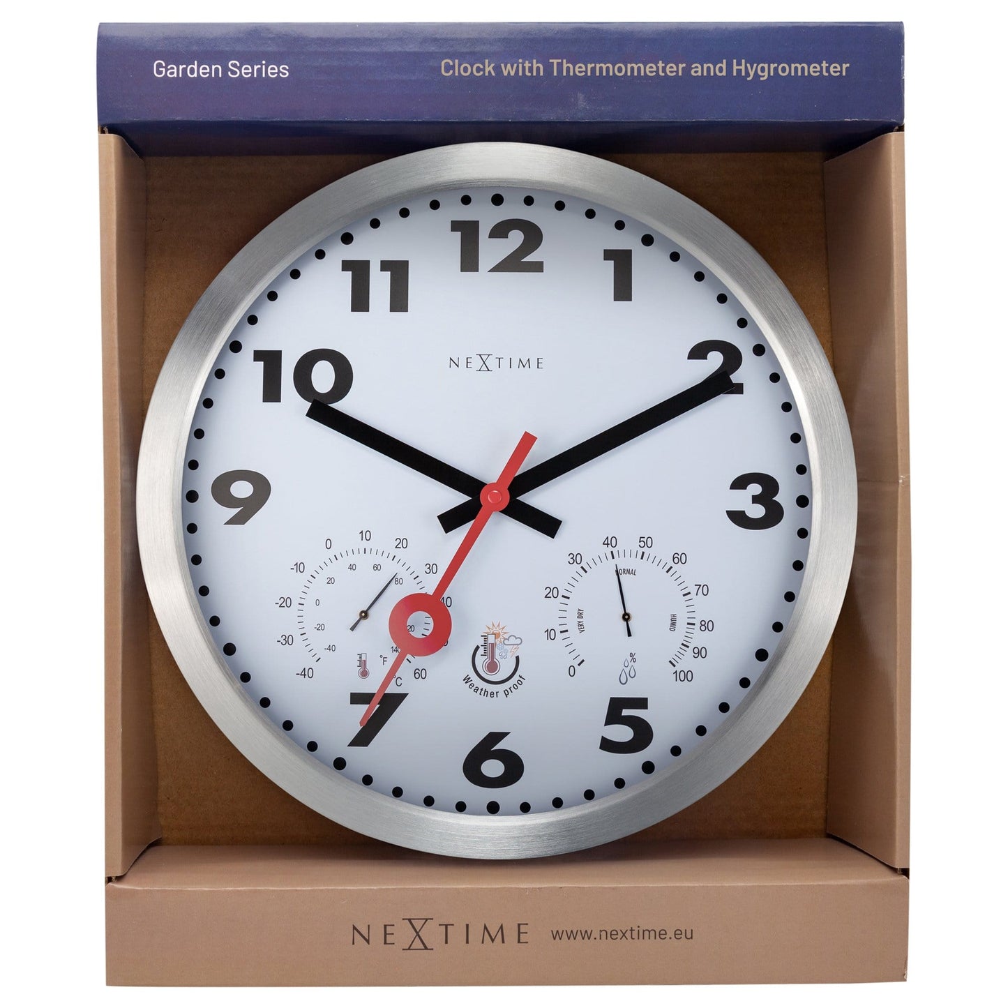 NeXtime Clematis - Weerbestendig Weerstation - 35cm Aluminium