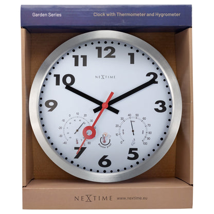 NeXtime Clematis - Weerbestendig Weerstation - 35cm Aluminium