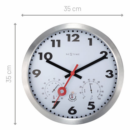 NeXtime Clematis - Weerbestendig Weerstation - 35cm Aluminium