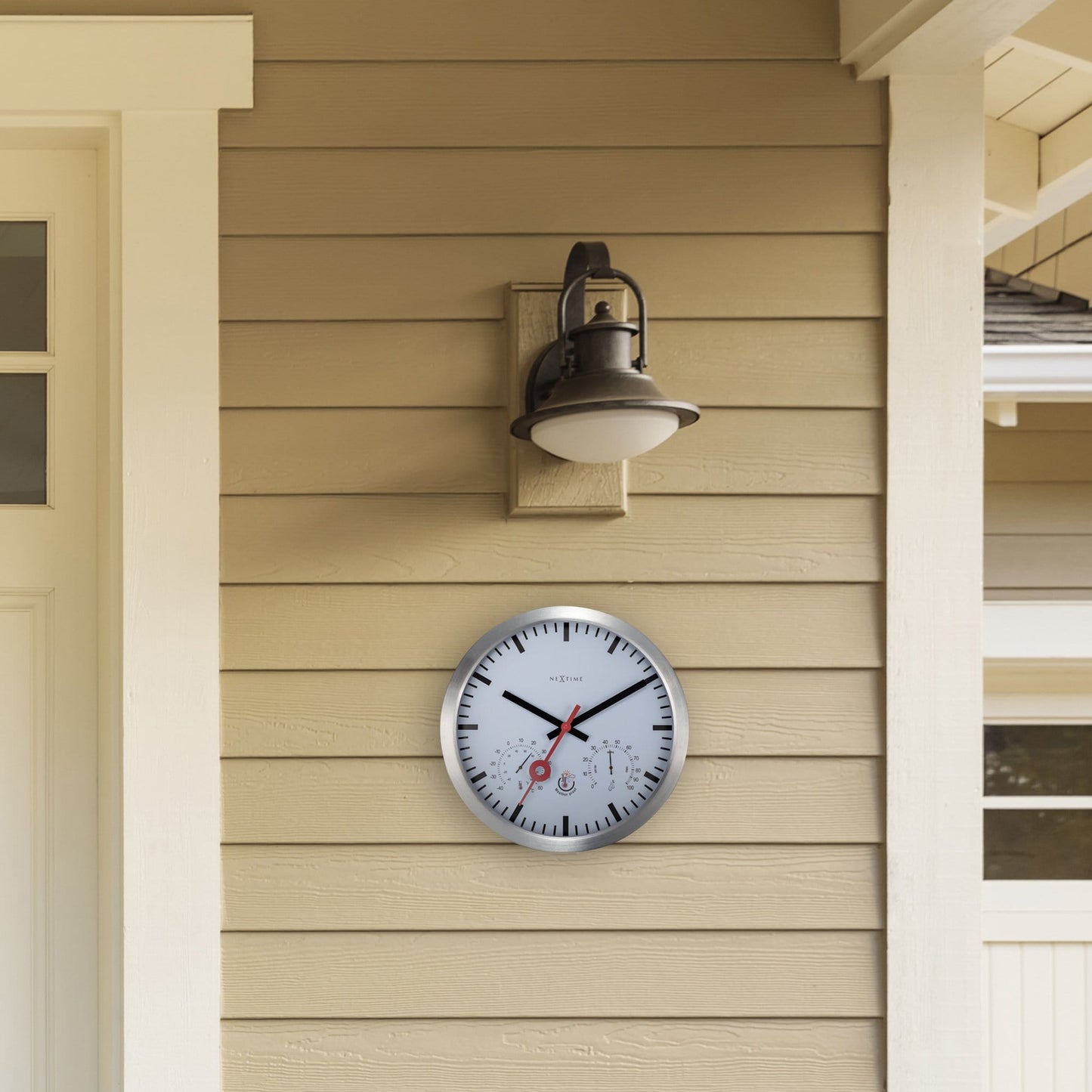 NeXtime Clematis - Weerbestendig Weerstation - 35cm Aluminium