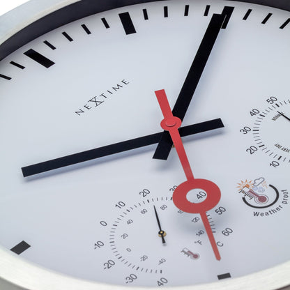 NeXtime Clematis - Weerbestendig Weerstation - 35cm Aluminium