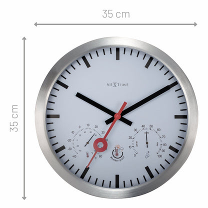 NeXtime Clematis - Weerbestendig Weerstation - 35cm Aluminium