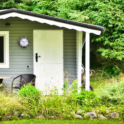 NeXtime Aster - Weerstation en Wandklok - Weatherproof - 26cm