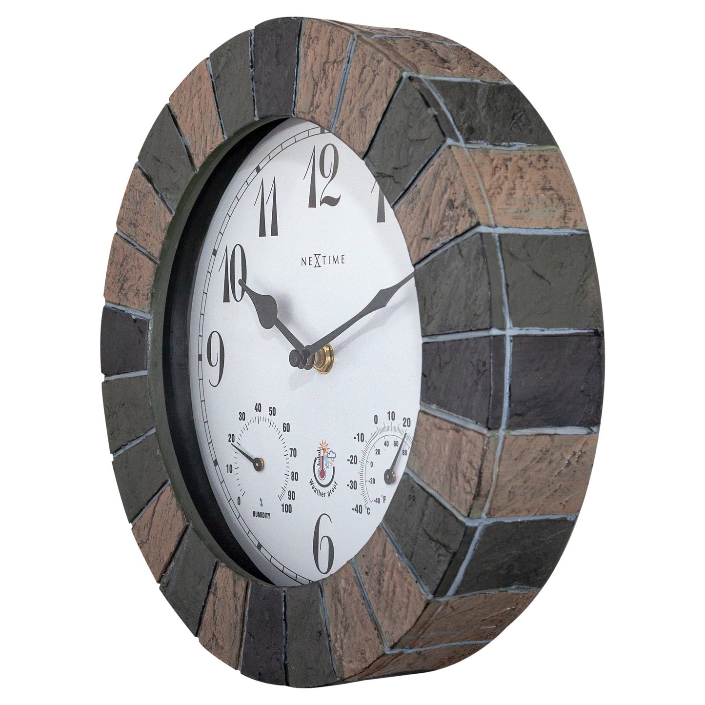 NeXtime Aster - Weerstation en Wandklok - Weatherproof - 26cm