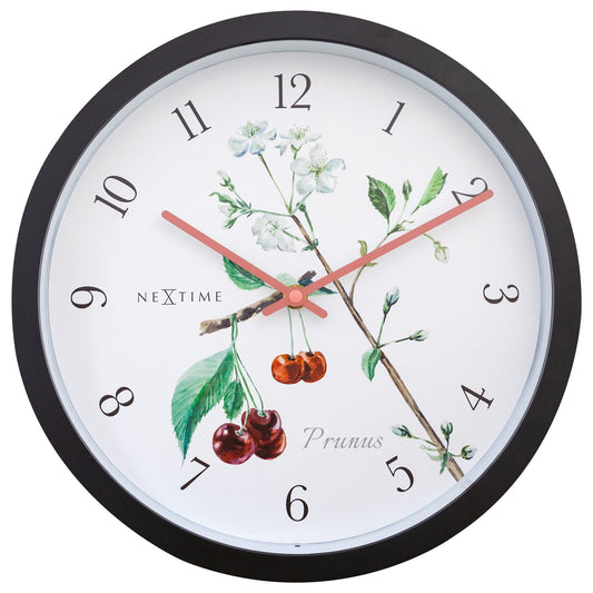 Comnox - NeXtime Prunus - Weerbestendige wandklok met kersenbloesem - 30,5 cm