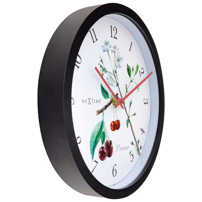 NeXtime Prunus - Weerbestendige wandklok met kersenbloesem - 30,5 cm