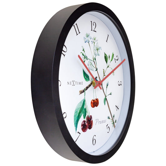 Comnox - NeXtime Prunus - Weerbestendige wandklok met kersenbloesem - 30,5 cm