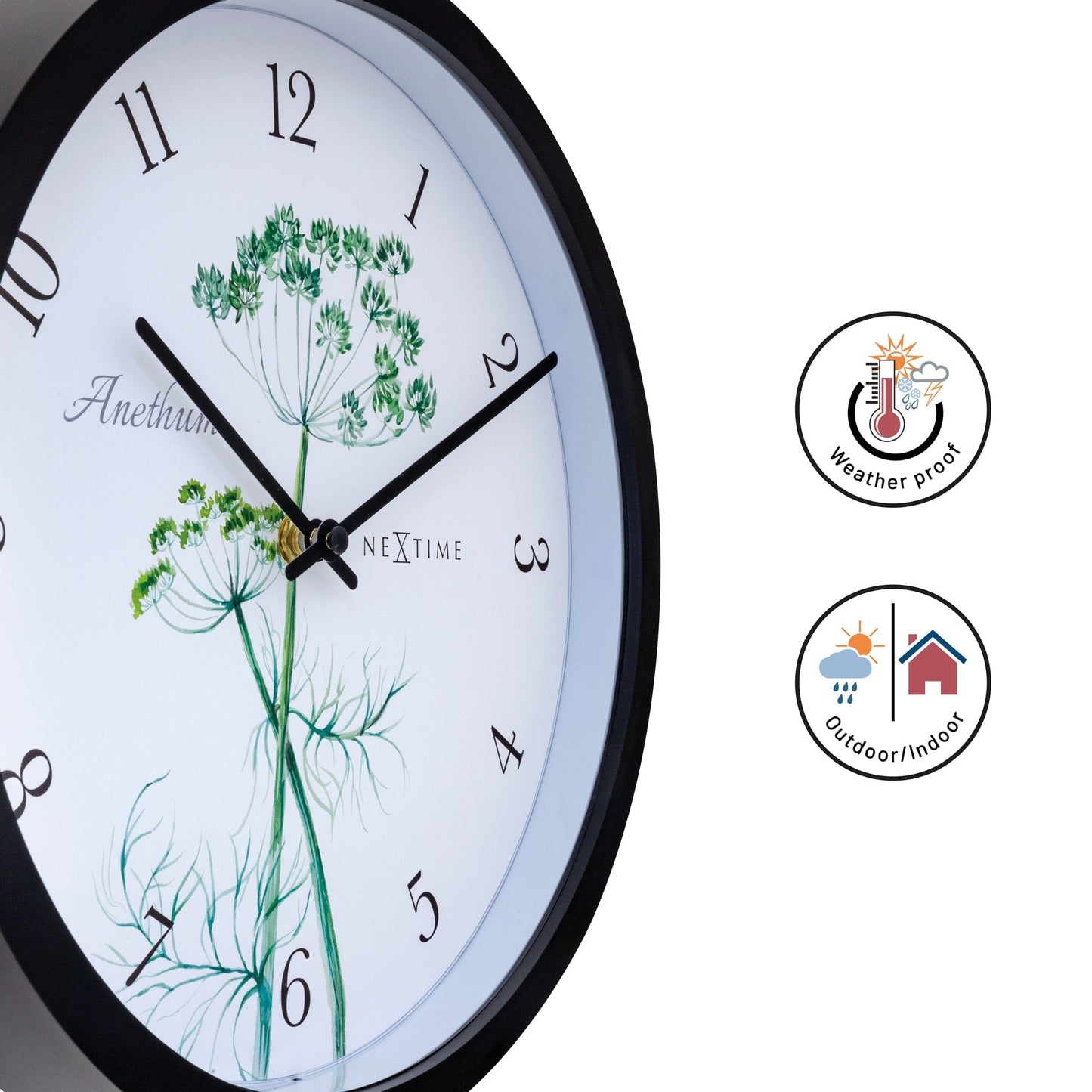NeXtime Anethium - Weerbestendige Wandklok - 30,5 cm