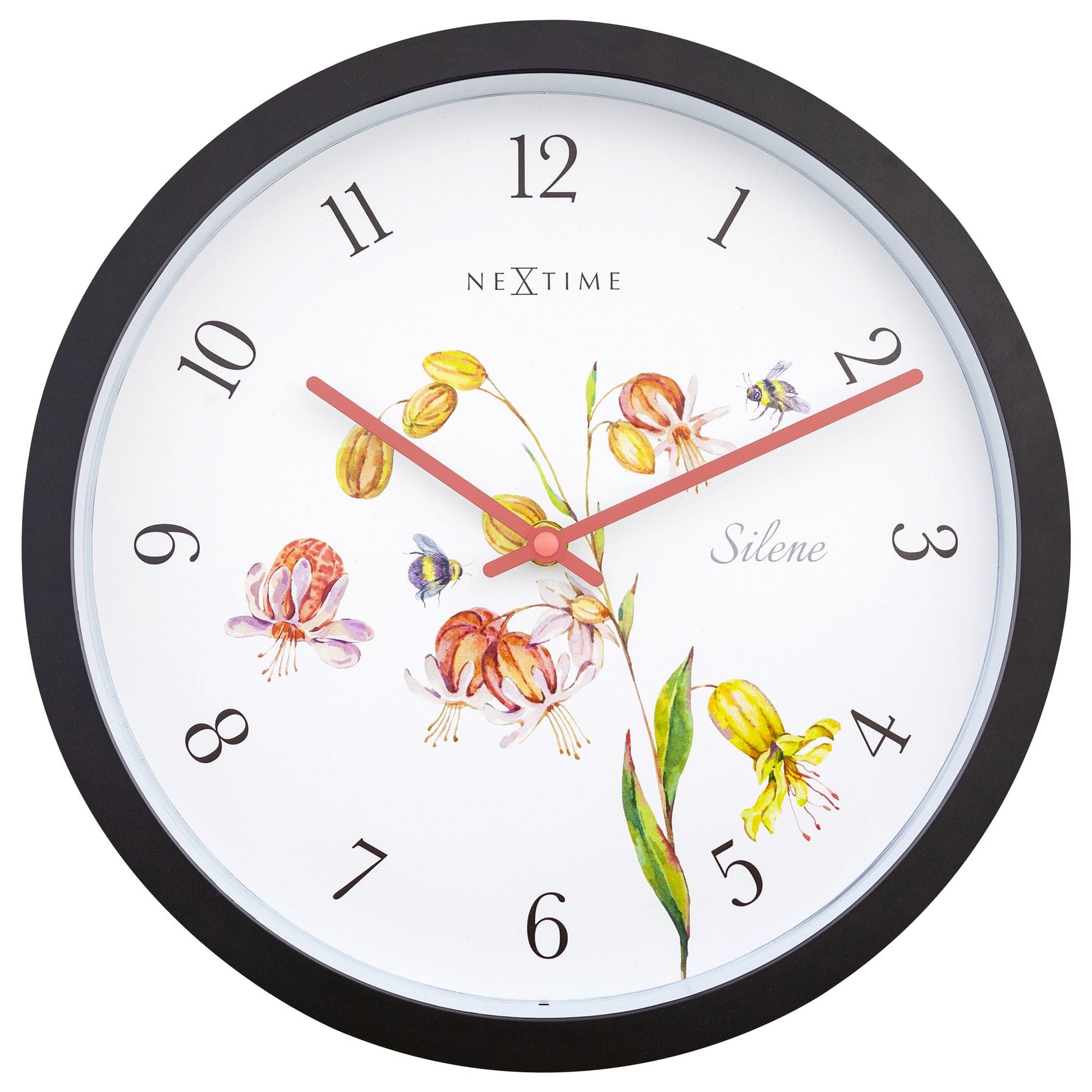 NeXtime Silene - Weerbestendige Buitenklok - Botanisch Design