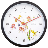 NeXtime Silene - Weerbestendige Buitenklok - Botanisch Design