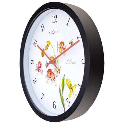 NeXtime Silene - Weerbestendige Buitenklok - Botanisch Design