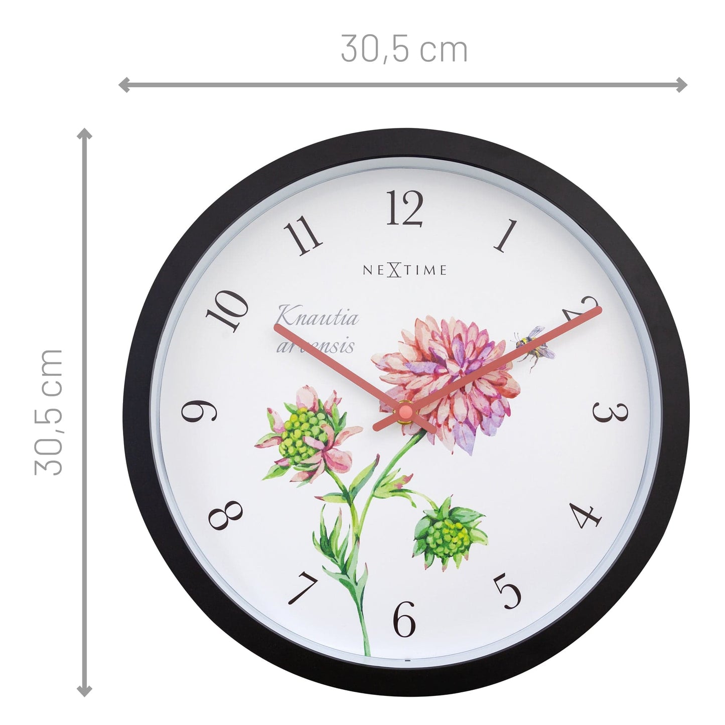 NeXtime Knautia - Weerbestendige buitenklok - 30.5 cm