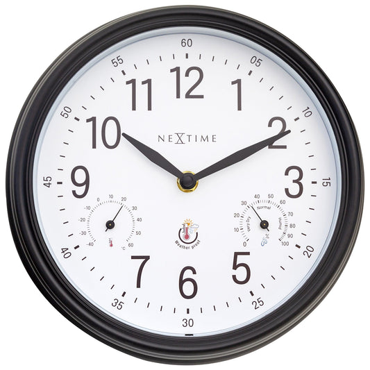 Comnox - NeXtime Jasmine - Weerstation Wandklok - Weatherproof - 23.5 cm