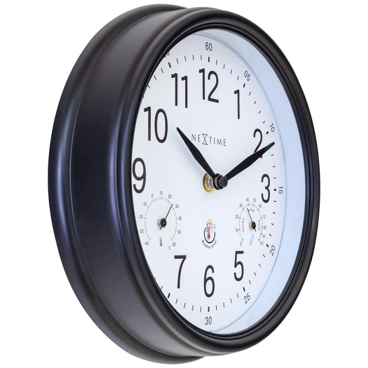 Comnox - NeXtime Jasmine - Weerstation Wandklok - Weatherproof - 23.5 cm
