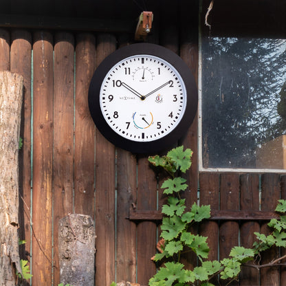 NeXtime Daisy - Weerstation en wandklok - 25,5 cm
