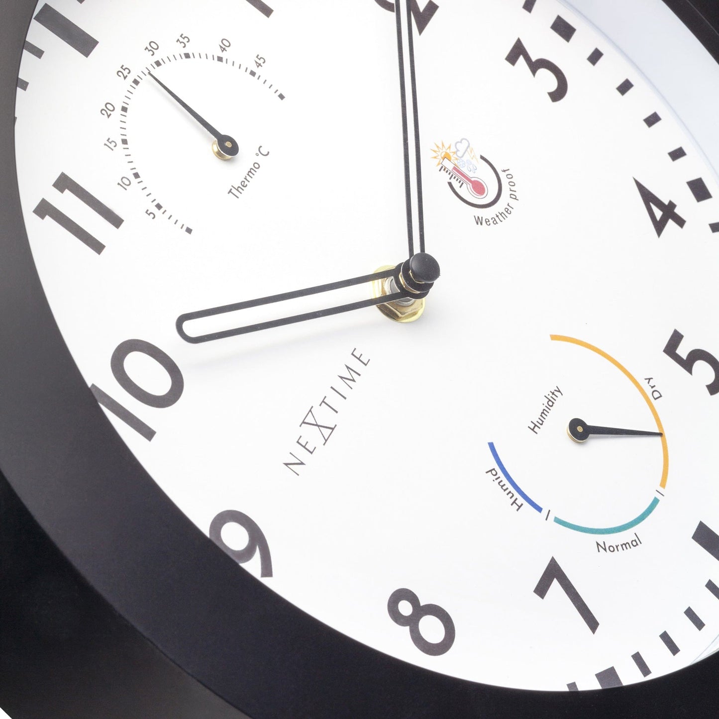 NeXtime Daisy - Weerstation en wandklok - 25,5 cm