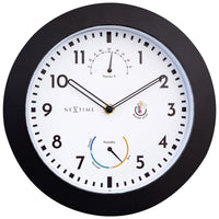 NeXtime Daisy - Weerstation en wandklok - 25,5 cm