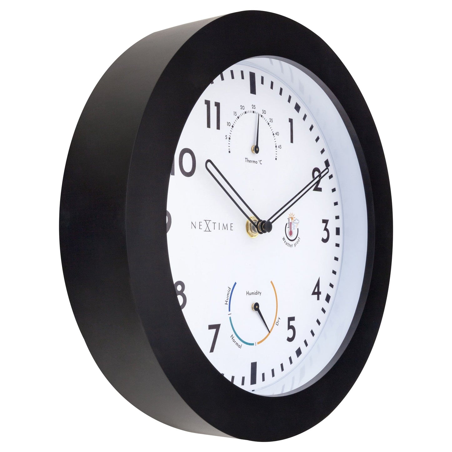NeXtime Daisy - Weerstation en wandklok - 25,5 cm