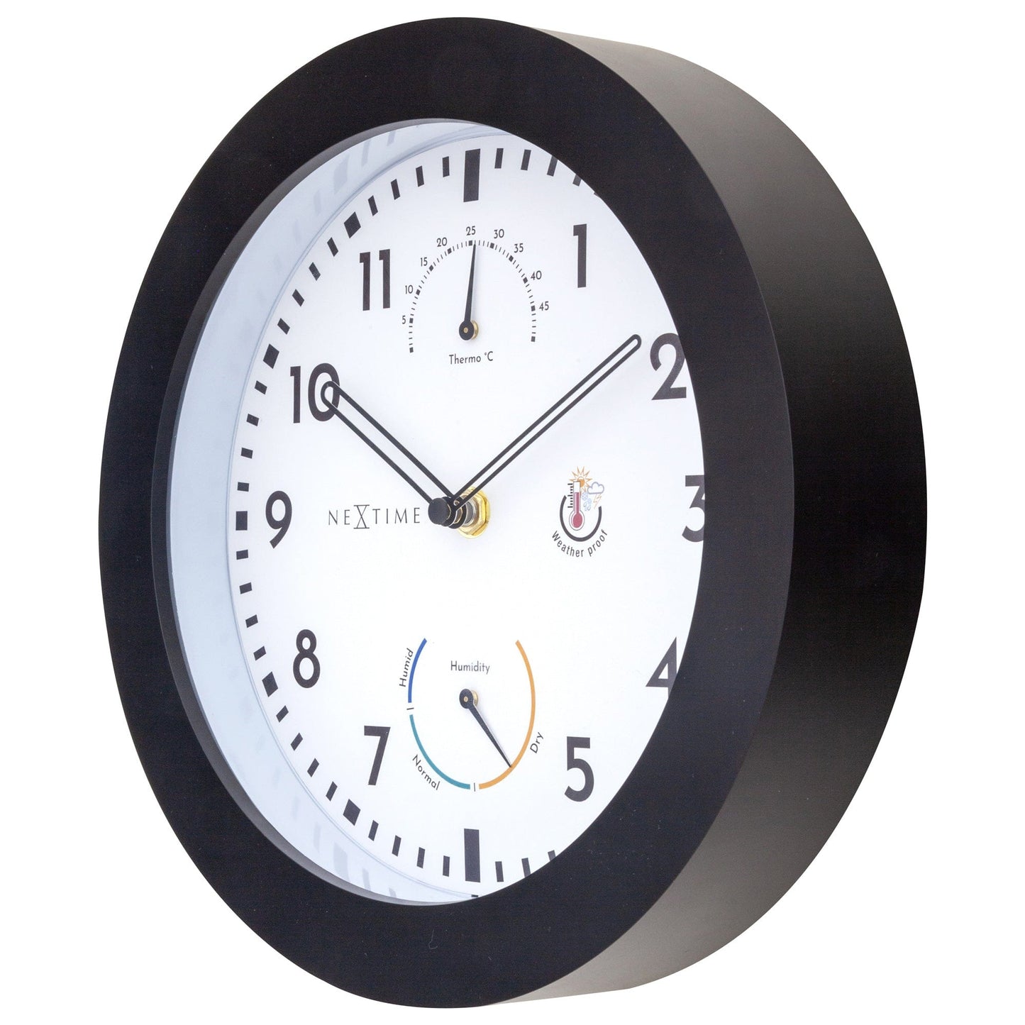 NeXtime Daisy - Weerstation en wandklok - 25,5 cm