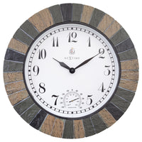 NeXtime Aster Large - Buitenklok met thermometer - 43,5 cm