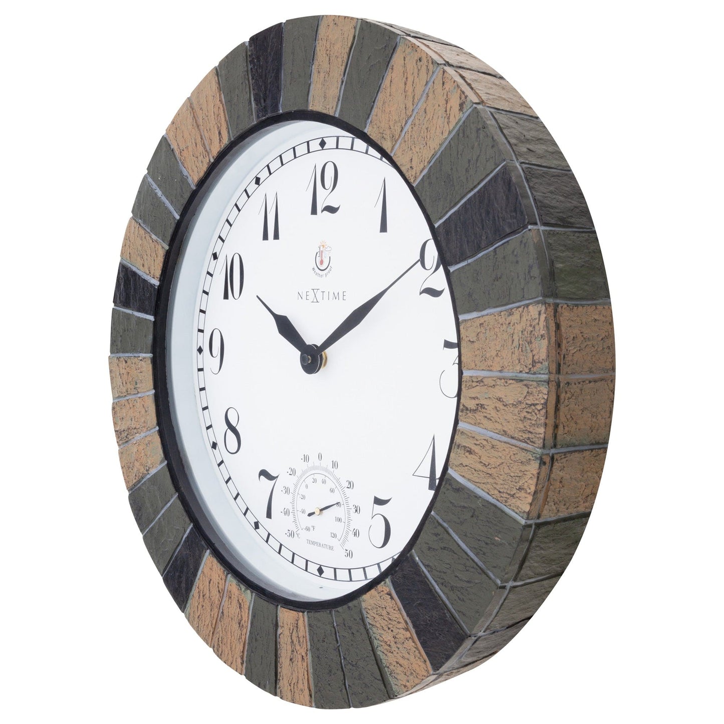 NeXtime Aster Large - Buitenklok met thermometer - 43,5 cm