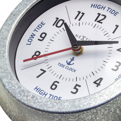 NeXtime Tide Wandklok - Getijdenindicatie - 22cm Zilver/Blauw