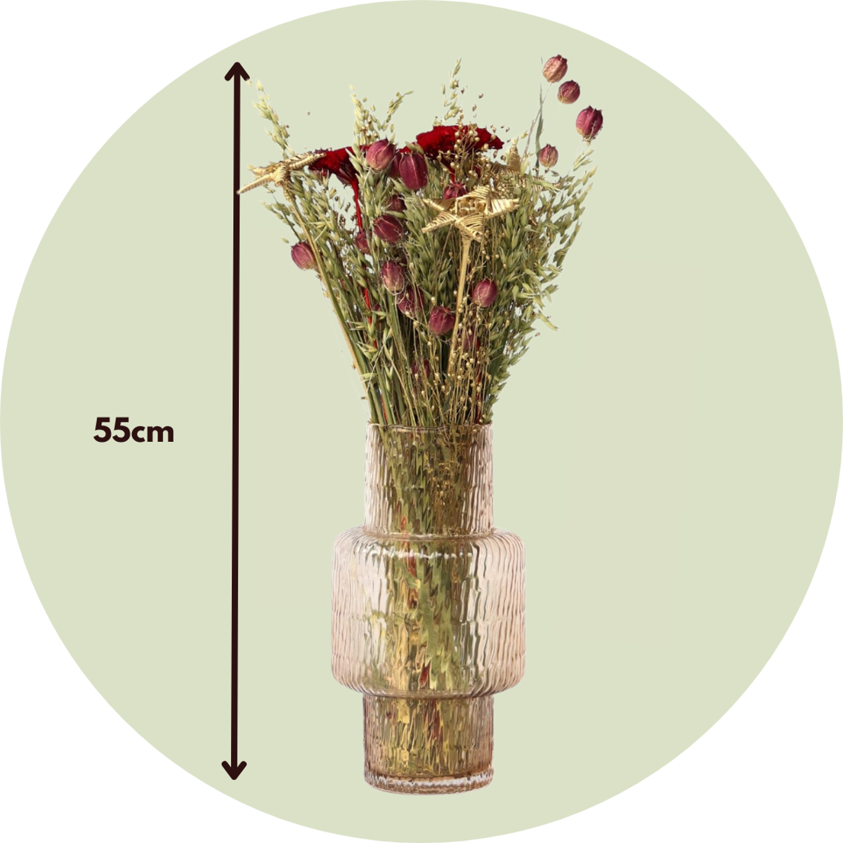 Boeket 'Trendy Lumi' - Droogbloemen