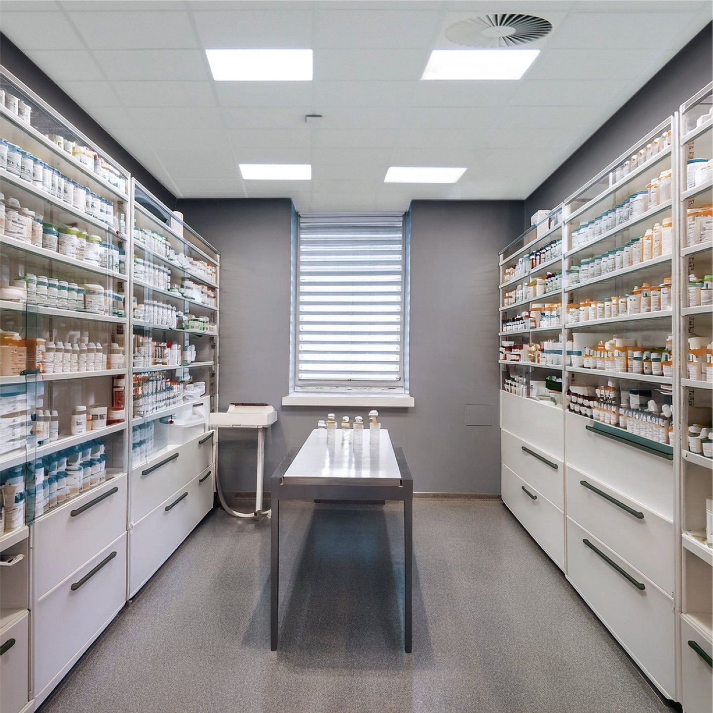 4PACK LED's Light Panelen vierkant 595x595mm - Compleet universeel paneel met driver - 40W - 4 stuks