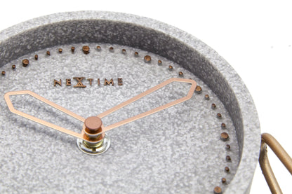 NeXtime Cross Table - Stijlvolle tafelklok met silent movement - 17.5 x 15.5 cm