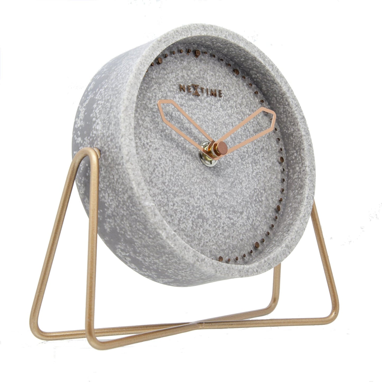 NeXtime Cross Table - Stijlvolle tafelklok met silent movement - 17.5 x 15.5 cm