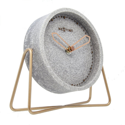 NeXtime Cross Table - Stijlvolle tafelklok met silent movement - 17.5 x 15.5 cm