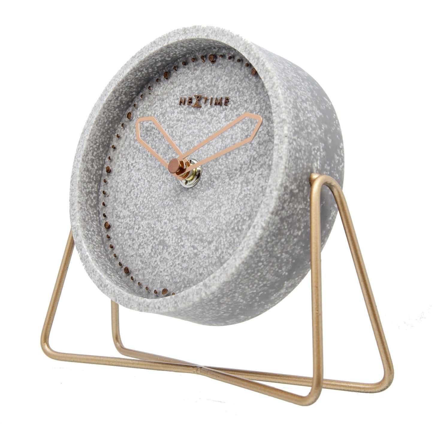 NeXtime Cross Table - Stijlvolle tafelklok met silent movement - 17.5 x 15.5 cm