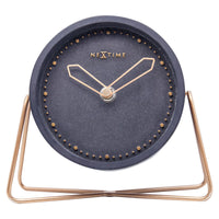 Comnox - NeXtime Cross Table - Stijlvolle tafelklok met silent movement - 17.5 x 15.5 cm