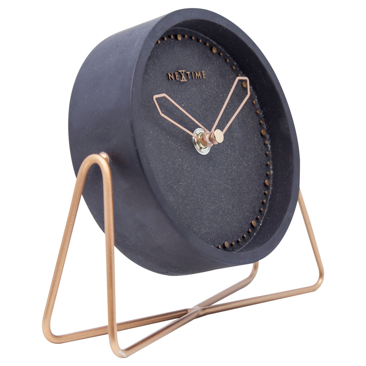 NeXtime Cross Table - Stijlvolle tafelklok met silent movement - 17.5 x 15.5 cm