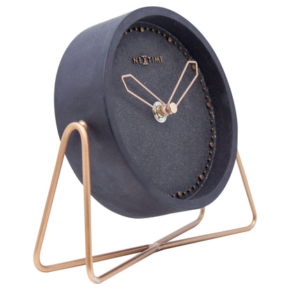 NeXtime Cross Table - Stijlvolle tafelklok met silent movement - 17.5 x 15.5 cm