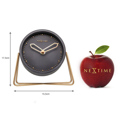 NeXtime Cross Table - Stijlvolle tafelklok met silent movement - 17.5 x 15.5 cm