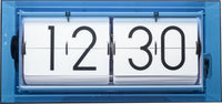Comnox - NeXtime Big Flip Clear - Opvallende blauwe flip clock - 36 cm