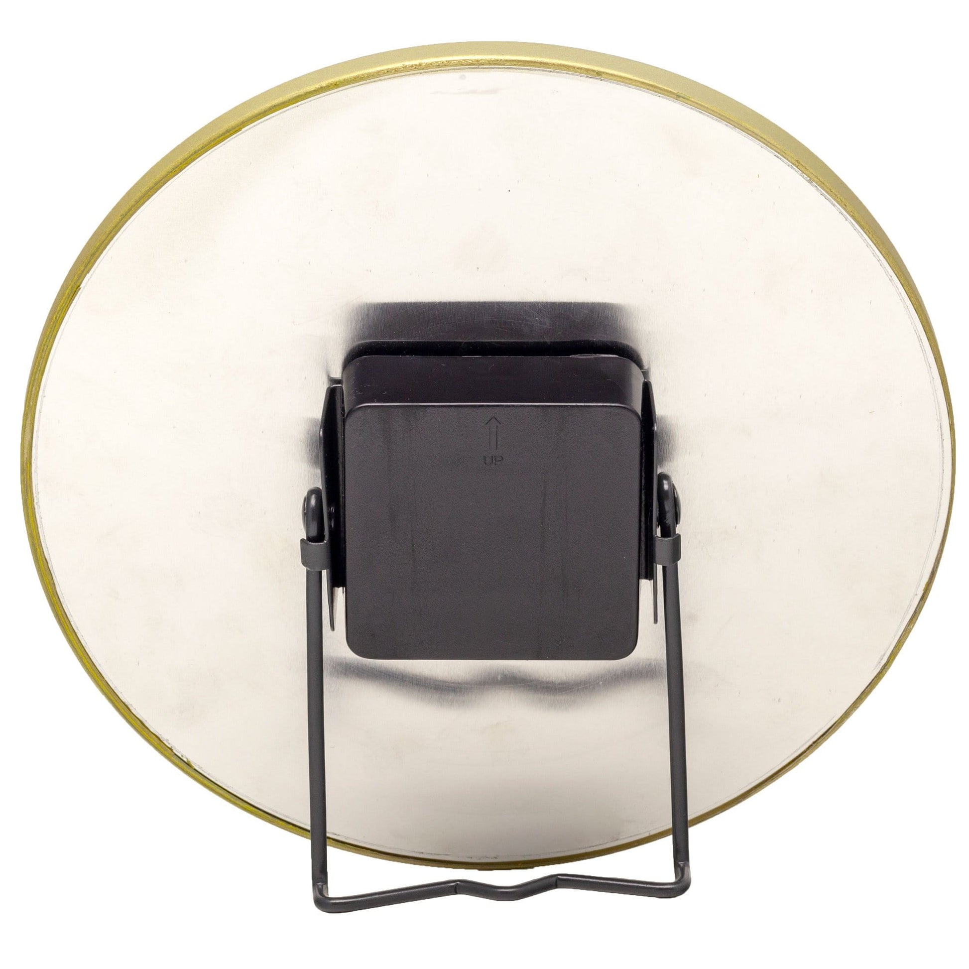 Een elegante wandklok met zwart marmeren oppervlak en goudkleurige wijzers. De minimalistische klok heeft een gouden rand en het merk 'NEXTIME' in het midden, ideaal voor moderne interieurs.