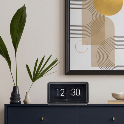 NeXtime Flip Clock - Retro Design voor Tafel of Wand - 18x10x7cm