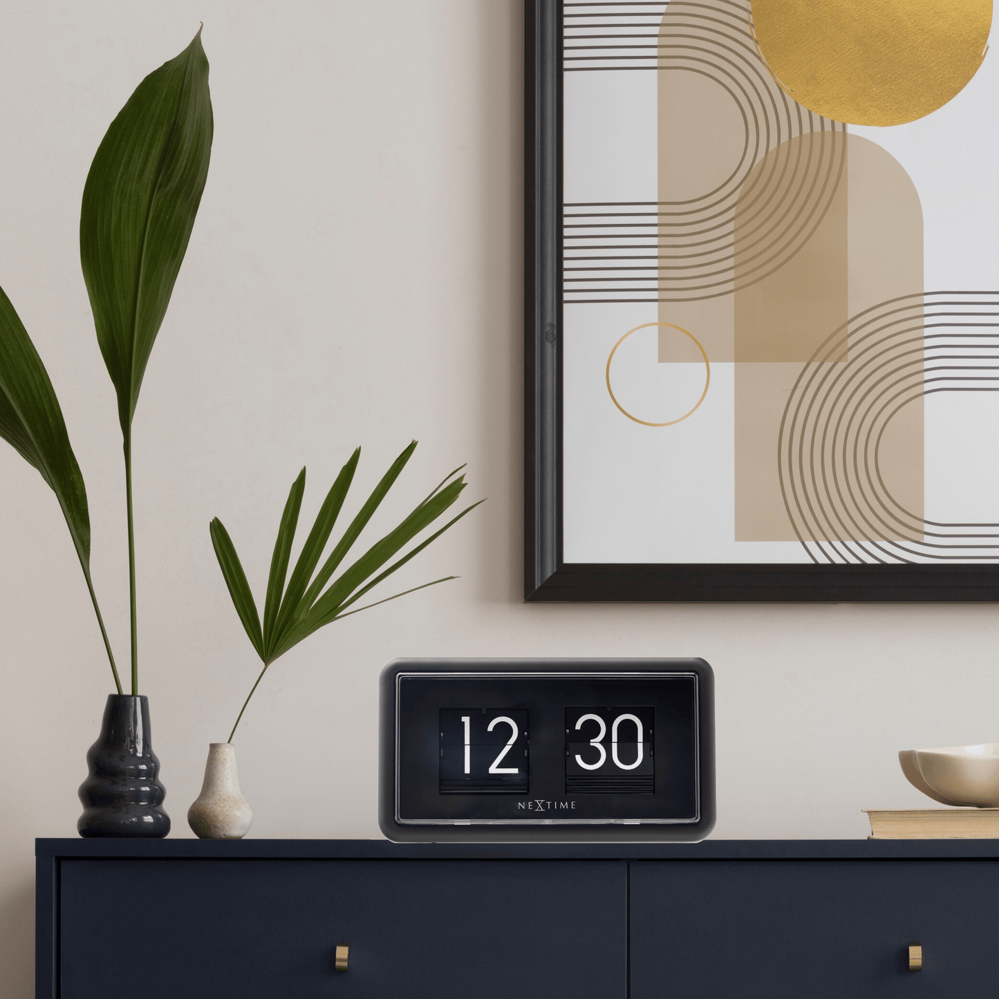 NeXtime Flip Clock - Retro Design voor Tafel of Wand - 18x10x7cm