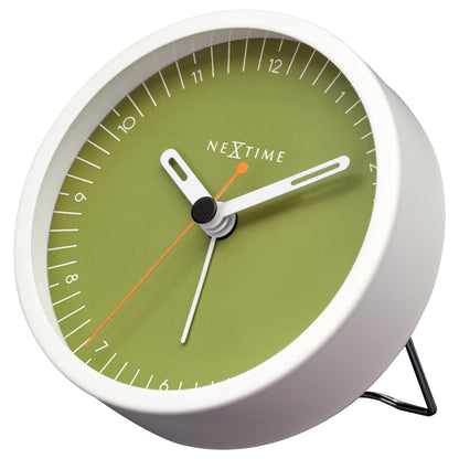 Comnox - Small Table Alarm Clock - Tijdloos Design - Stil en Licht - 9x9x7,5cm - Koperkleurig - Minimalist