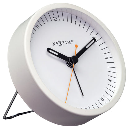 Comnox - Small Table Alarm Clock - Tijdloos Design - Stil en Licht - 9x9x7,5cm - Koperkleurig - Minimalist