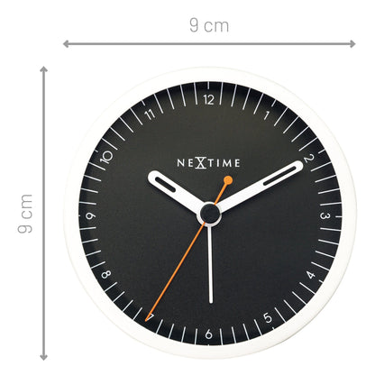 NeXtime Small Tafelwekker - Stille werking met lichtfunctie - Metaal