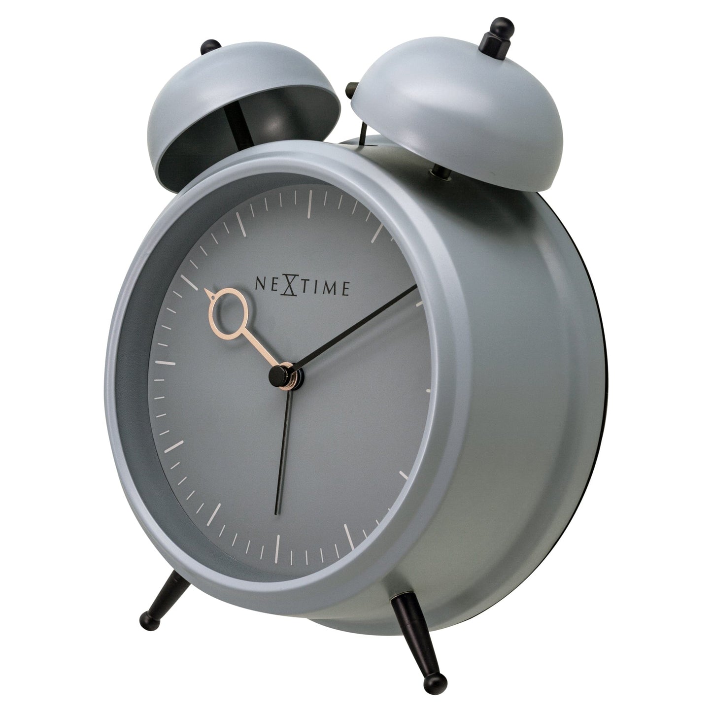 NeXtime Golden Hour - Stille Tafelwekker met Nachtlicht - Metaal