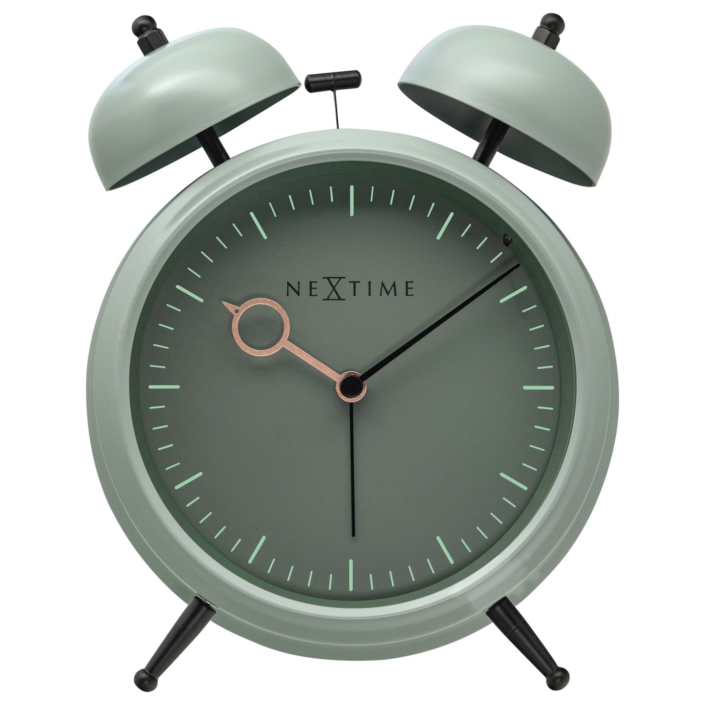 NeXtime Golden Hour - Stille Tafelwekker met Nachtlicht - Metaal