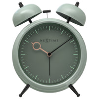 NeXtime Golden Hour - Stille Tafelwekker met Nachtlicht - Metaal